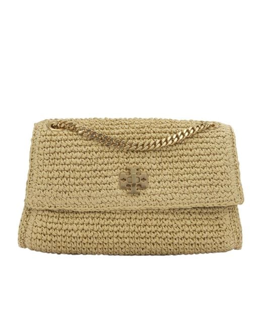 Tory Burch Natural Woven Chain Shoulder Bag