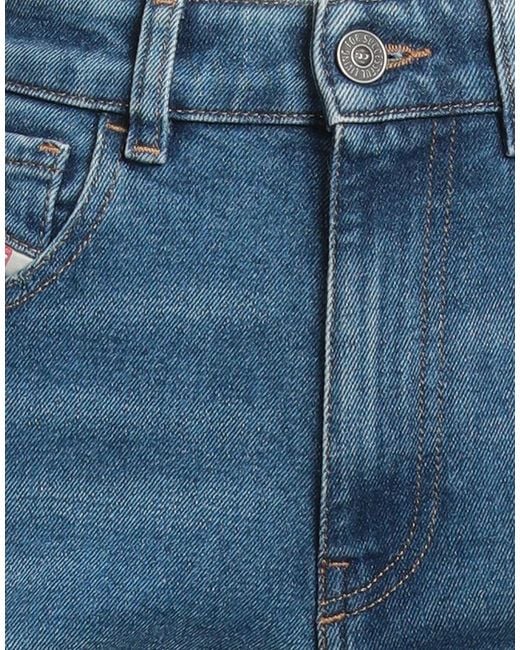 DIESEL Blue Solid Color Skinny Jeans