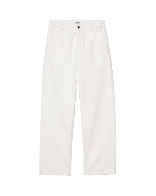 Carhartt White Straight-Legged Jeans