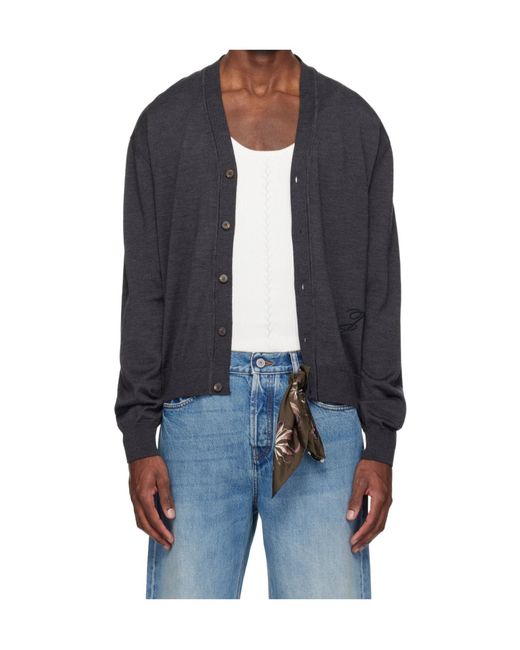 Jacquemus Blue Long-Sleeved Knitwear for men