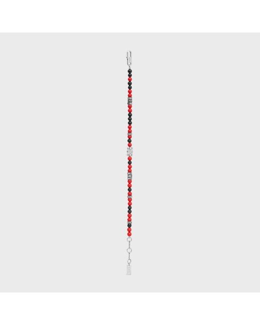 Céline Red San Onofre Triomphe Bracelet for men