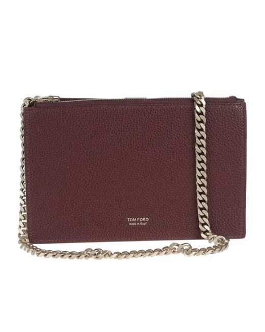 Tom Ford Purple Chain Shoulder Bag