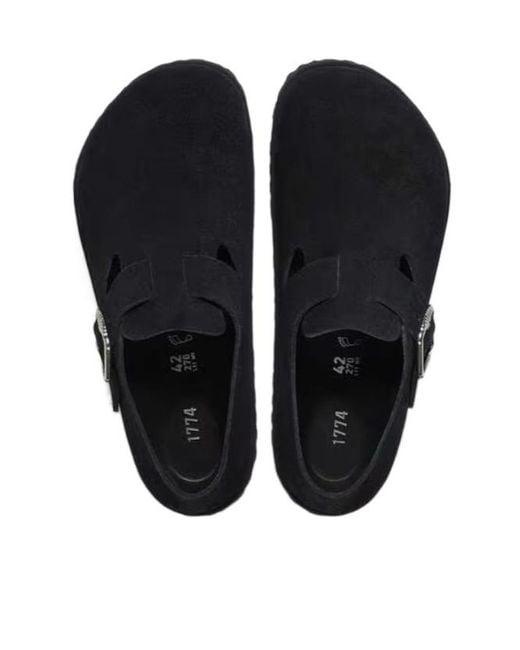 Birkenstock Black London Round-Toe Loafers for men