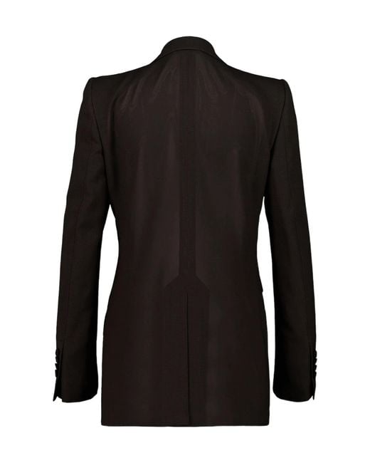 Tom Ford Black Double-Breasted Peak-Lapel Blazer