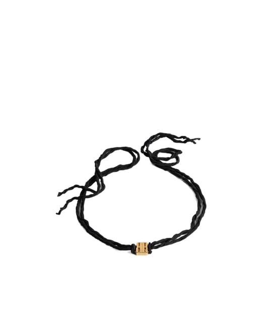 Balenciaga Black Nano Ribbon Bb Choker