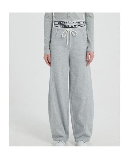 Marissa Chiara Gray Drawstring Sweatpants