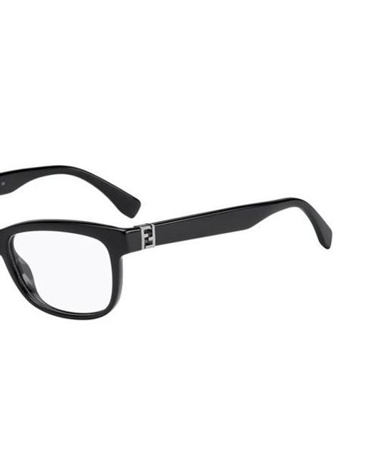 Fendi Metallic Logo Detail Flat Lens