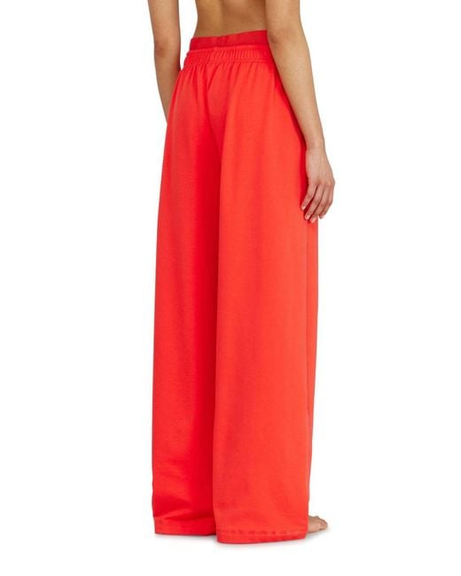 DIESEL Red Leslie-D-Pop Logo Waistband Drawstring Pants