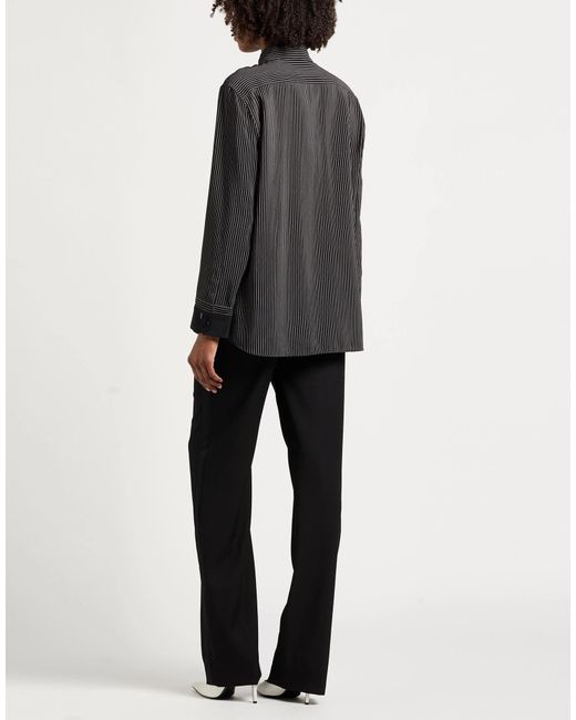 Saint Laurent Black Striped Long Sleeve Shirt