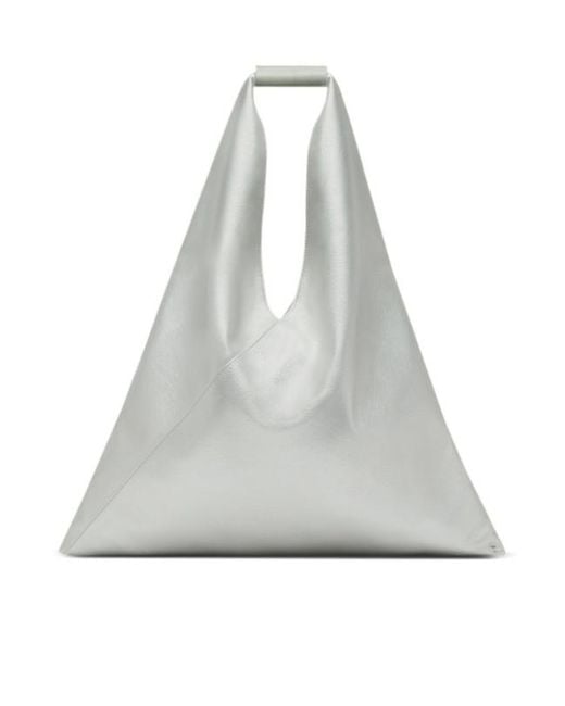 MM6 by Maison Margiela Gray Japanese Logo Detailed Tote Bag