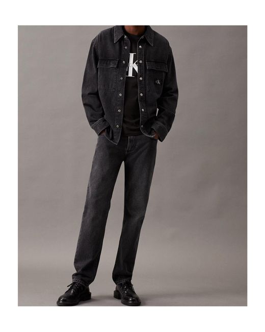 Calvin Klein Black Slim Monogram T-Shirt for men