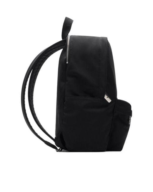 Burberry Black Logo Printed Orkney Backpack for men