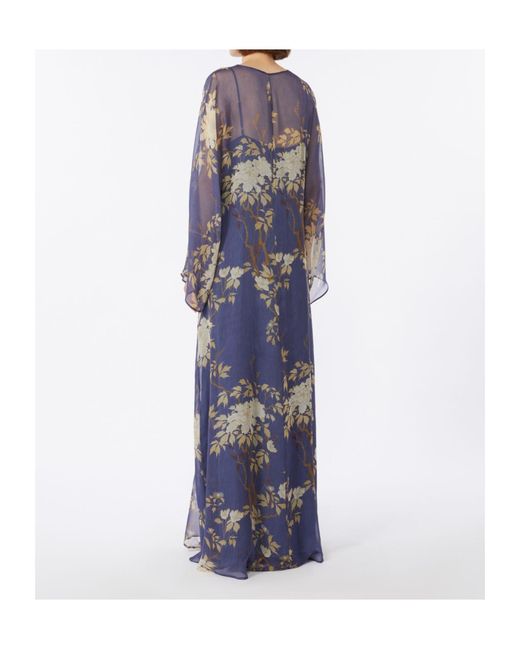 Max Mara Blue Studio Angus All-Over Printed Dress