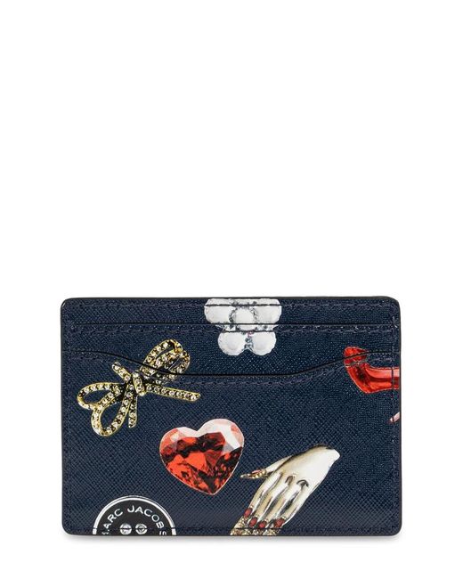 Marc Jacobs Blue The Trinket Utility Snapshot Card Case