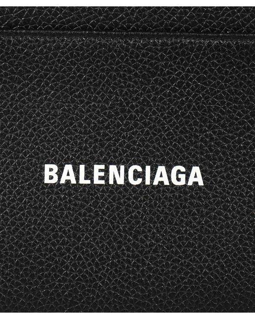 Balenciaga Black Grain Logo Wallet