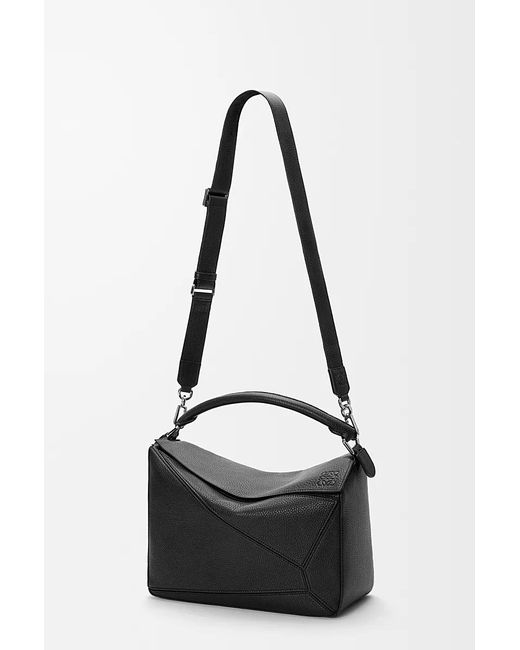 Loewe Black Large Puzzle Bag for men