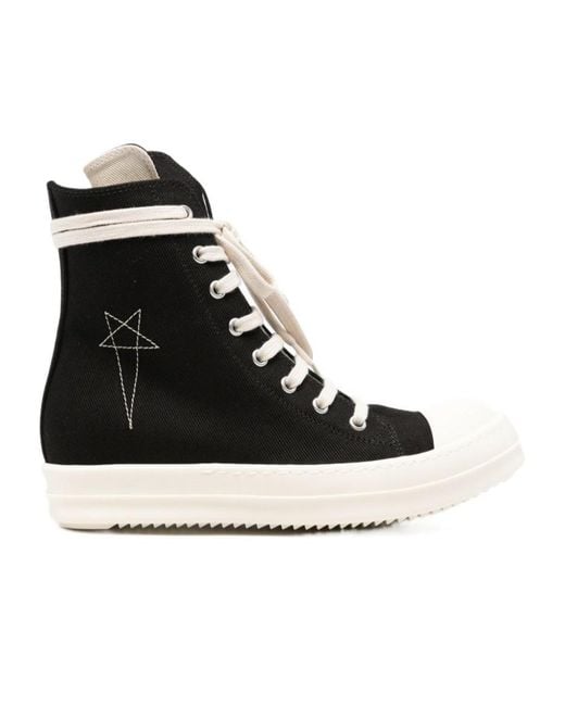 Rick Owens Black Tower Sneakers