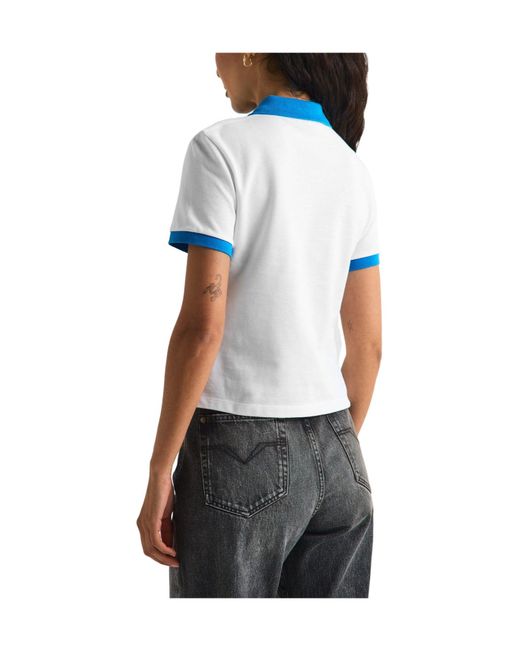 Versace Blue Minimalist Short-Sleeve Polo Shirt