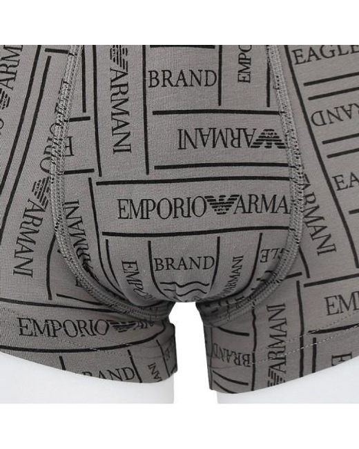 Emporio Armani Gray Logo Underwear for men