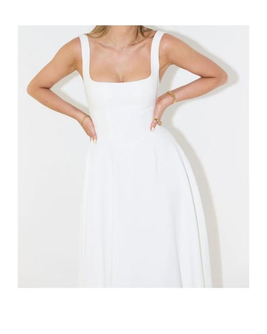 Christopher Esber White Sleeveless Dress