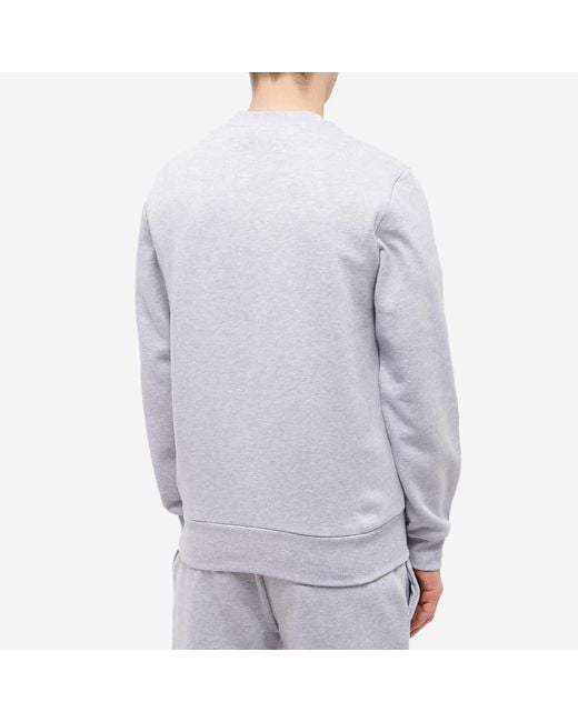 Lacoste Gray Fleece Crew Neck Sweatshirt for men