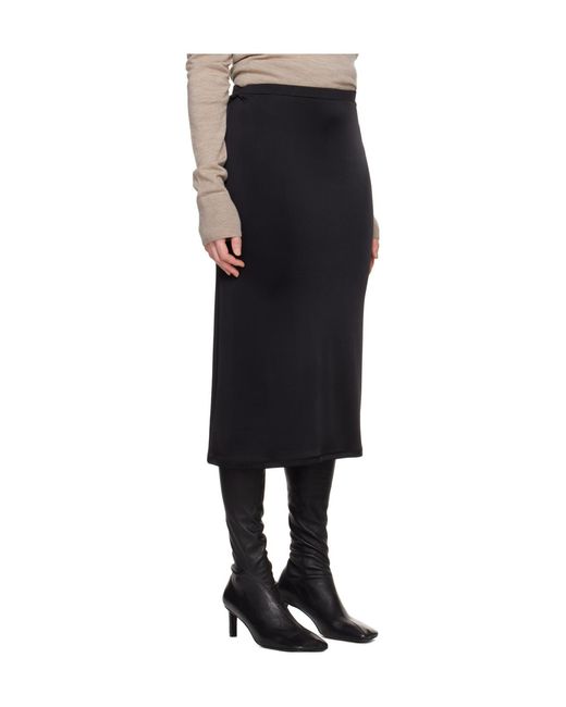 TOVE Black Elastic Waist Skirt