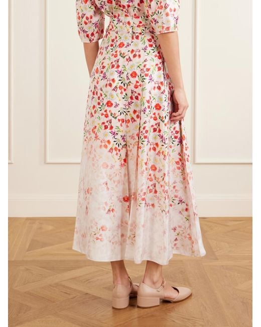 Gabriela Hearst White Printed Skirt