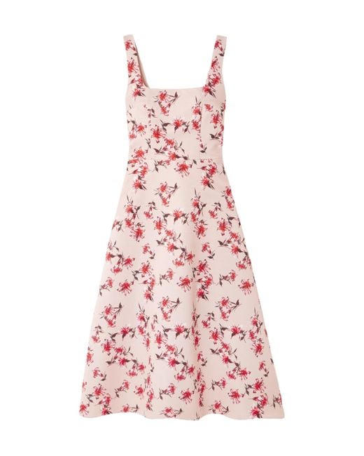 Emilia Wickstead Pink Lily Print Dress