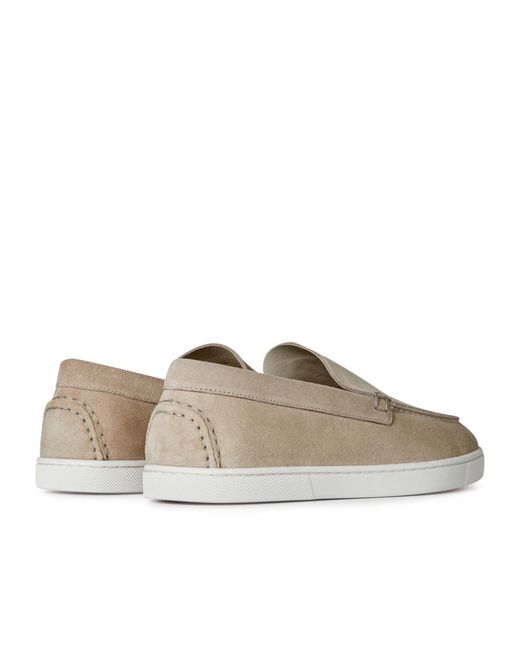Christian Louboutin White Logo Loafers for men