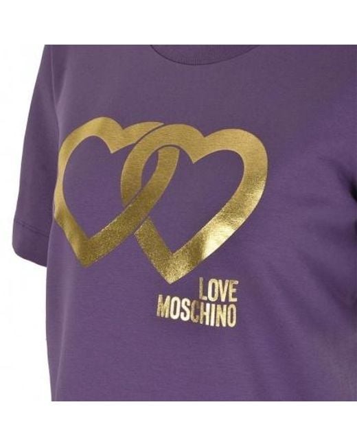 Moschino Purple A Printed Dress