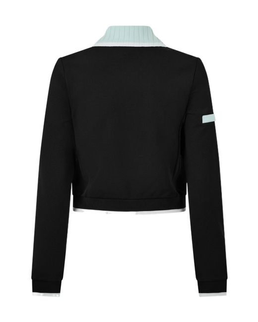 Casablanca Black Zipper Long-Sleeve Casual Jacket