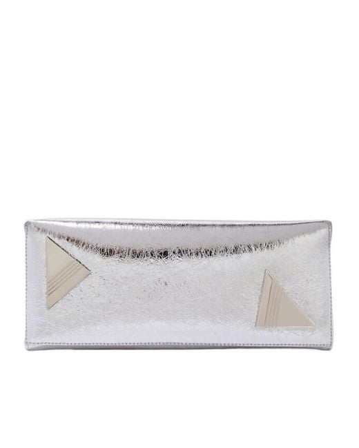 The Attico Gray The 8.30 Pm Oversized Clutch Bag