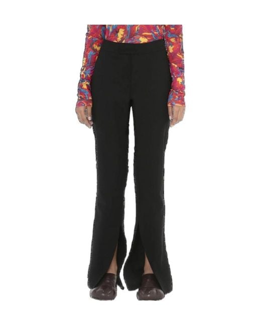 J.W. Anderson Black Split Casual Pants