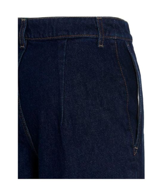 Magda Butrym Blue Belt-Loop Jeans