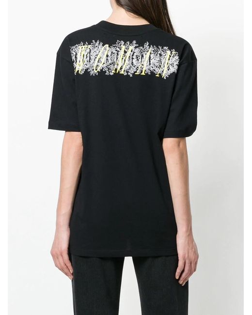 Off-White c/o Virgil Abloh Black Printed T-Shirt With Round Neck