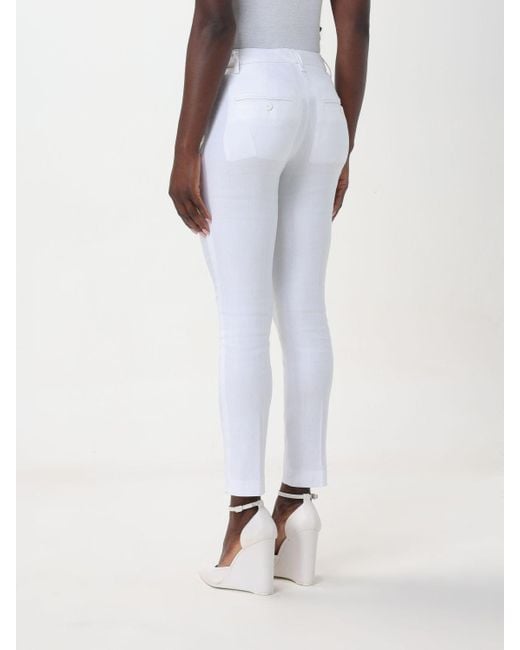 Dondup White Belt Loop Casual Pants