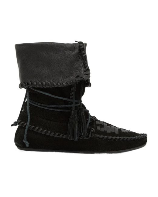 Isabel Marant Black Tassel Detailed Boots