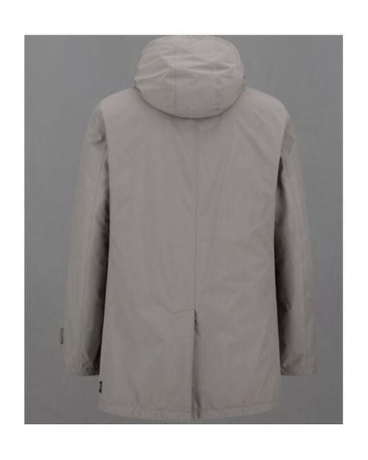 Herno Gray Gortex Long-Sleeved Hooded Jacket for men