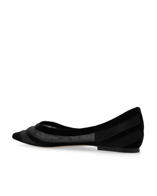 Jimmy Choo Black Love Ballet Flats