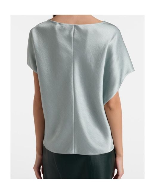 Vince Gray Satin Top