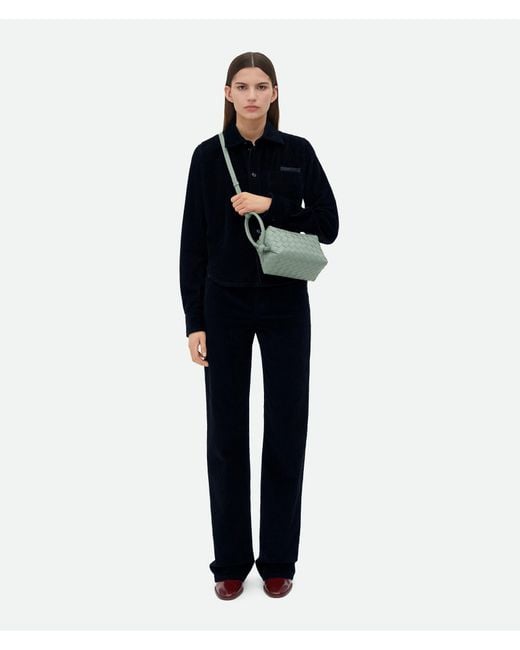 Bottega Veneta Green Intrecciato Small Shoulder Bag