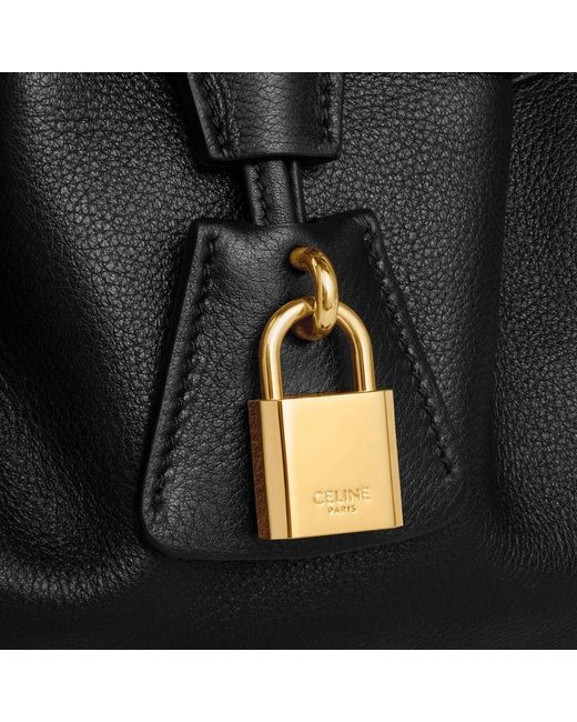 CELINE｜TOTEBAGS (MEDIUM CELINE ABBEY BAG IN SUPPLE CALF Celine Medium Abbey Bag in Supple Calfskin Black in Leather - US