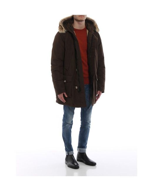 Woolrich Black A Coat Down Jacket for men