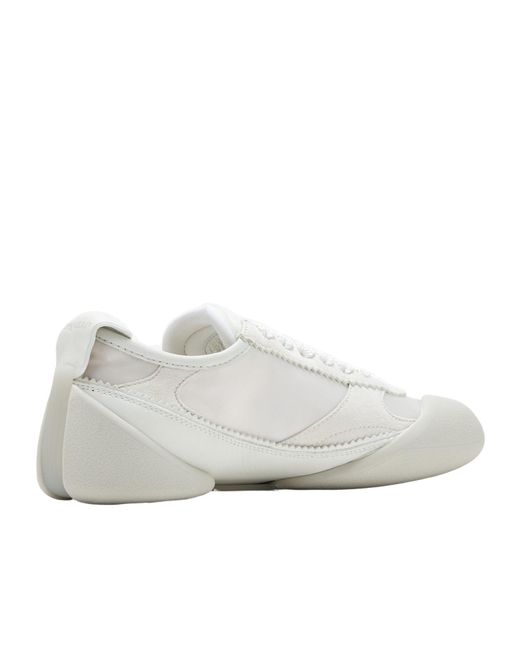 Alexander McQueen White Flexion Lace-Up Sneakers