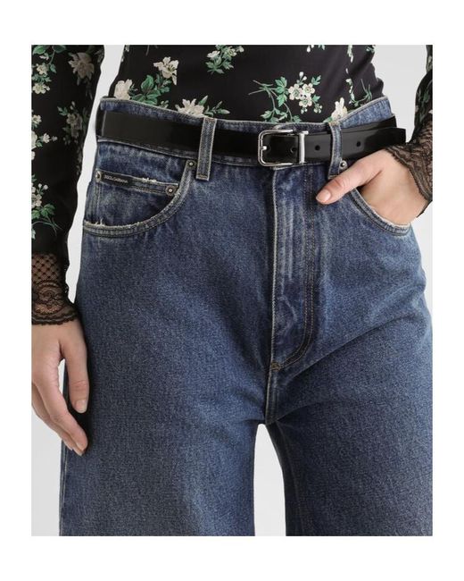 Dolce & Gabbana Blue 5-Pocket Loose Fit Jeans