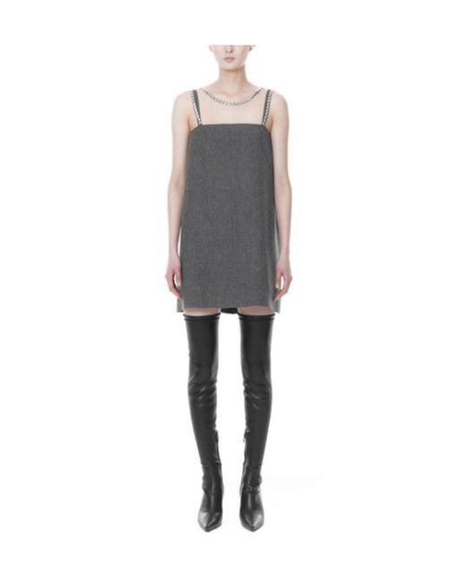 we11done Gray Sleeveless Dress