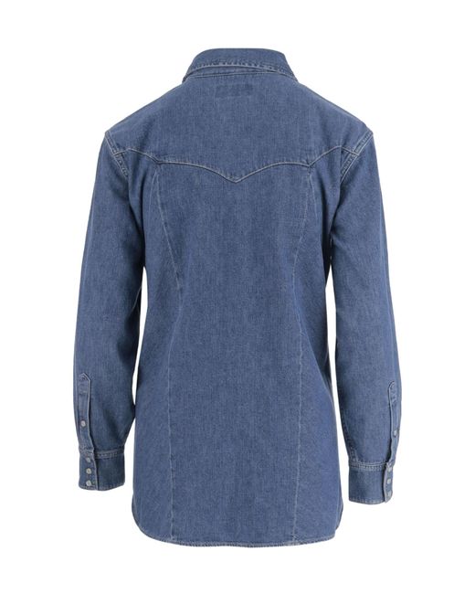 Polo Ralph Lauren Blue Long-Sleeved Denim Shirt