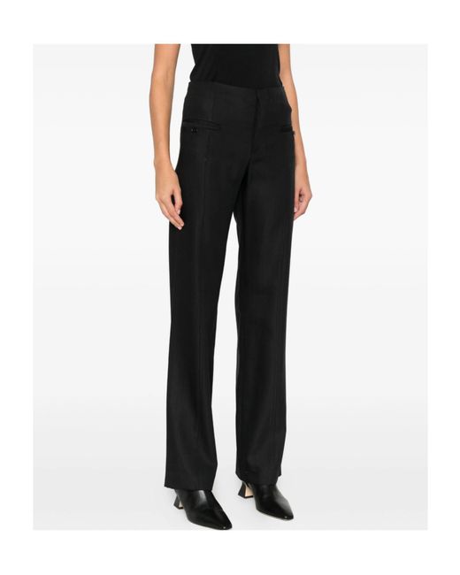 Loulou de Saison Black Welt-Pocket Trousers