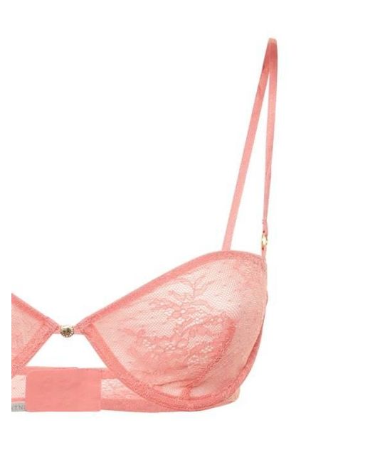Stella McCartney Pink Lace Balconette Bra