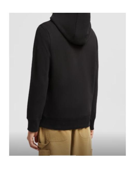Moncler Black Logo Patch Long Sleeved Hoodie for men